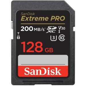 SanDisk (サンディスク) 128GB Extreme PRO UHS-I SDXC メモリーカード (200MB/s)｜bisuta