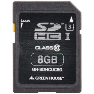グリーンハウス 4K動画撮影に最適 UHSスピードクラス3対応の高速SDHCカード 8GB GH-SDHCUC8G｜bisuta