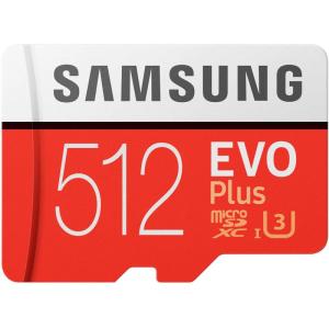 microSDXC 512GB EVO Plus UHS-I Class10 U3 4K対応 Samsung サムスン 専用SDアダプター付｜bisuta