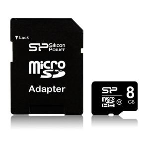 シリコンパワー microSDHCカード 8GB Class10 UHS-1対応 (アダプタ付) Elite SP008GBSTHBU1V1｜bisuta