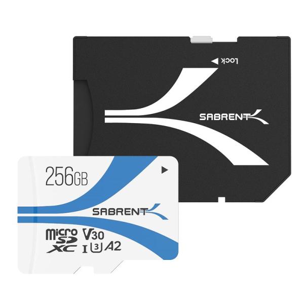 SABRENT MICRO SDカード 256GB, まいくろSDXC カード V30、メモリーカー...