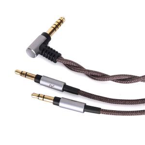 6N単結晶銅 MDR-Z7 MDR-Z1R 対応リケーブル 4.4mmバランス(5極)⇔3.5mmミニプラグ(3極)x2 ビバボ DENON｜bisuta