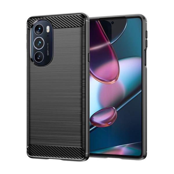 Moto Edge 30 Pro ケースMARR スマホケース 炭素繊維カバー TPU シリコン ケ...