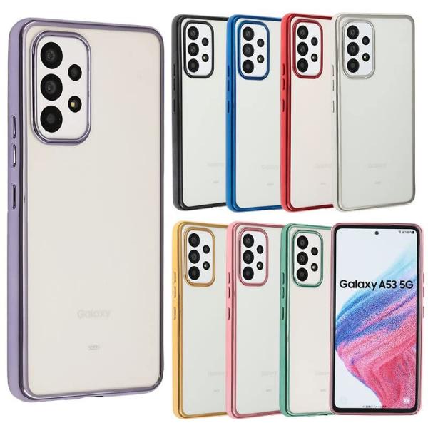 Galaxy A53 5G ケース TPU color GalaxyA53 ソフトケース 透明 カバ...