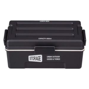 正和 弁当箱 1段 STORAGE スクエアコンテナランチ ネイビー 900ml 仕切り付き - 1個入1個セット 4478871｜bisuta