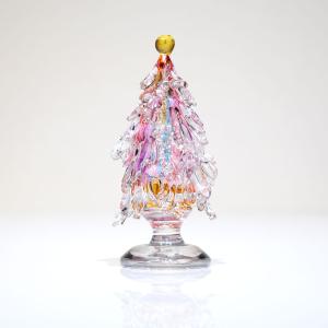 バカラ（Baccarat） 置物 クリスマスツリー ファイアー グリーン