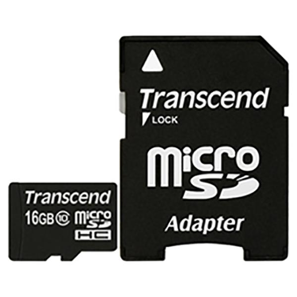 microSDカード トランセンドジャパン microSDHCカード 16GB Class10 付属...