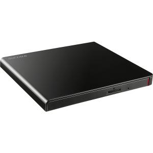 記録型DVDドライブ バッファロー USB2.0対応ポータブルDVDドライブ書込ソフト添付ブラック DVSM-PLV8U2-BKB｜bita-ec