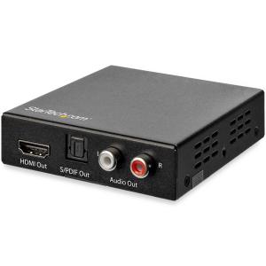デジタルオーディオ音声分離器 StarTech HDMI 4K/60Hz対応 HDR HDMI Toslink光デジタル/RCAサウンドをサポート HD202A