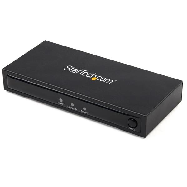 変換アダプタコンバータ StarTech RCAコンポジット/S端子-HDMI オーディオ出力対応 ...