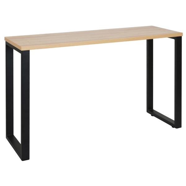 法人限定 オフィスデスク カグクロ ALetto サイドデスク W1200 ブラックフレーム×アッシ...