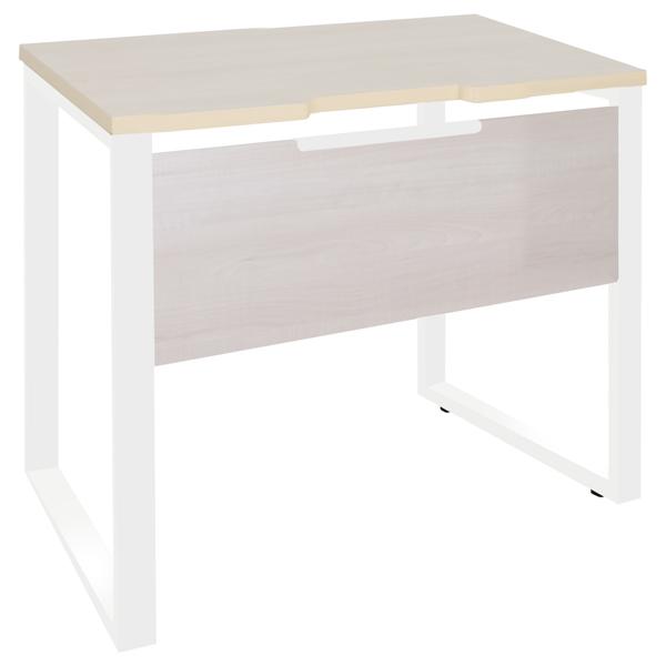 法人限定 オフィスデスク カグクロ ALetto 平机 W800 ホワイトフレーム×ライトウッド A...