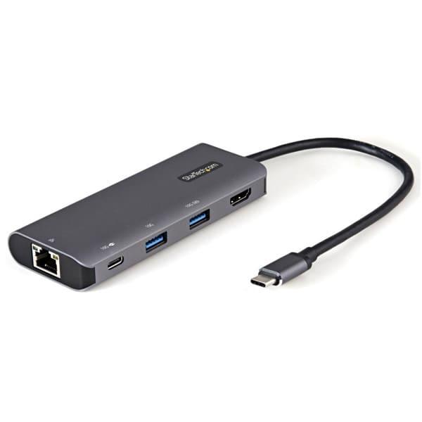 変換アダプタ StarTech USB Type-C接続 HDMI/100W PD/3xUSB/有線...