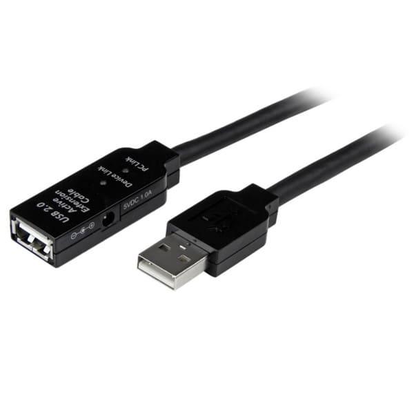 USBケーブル StarTech USB 2.0 アクティブ延長 5m Type-A(オス) - T...