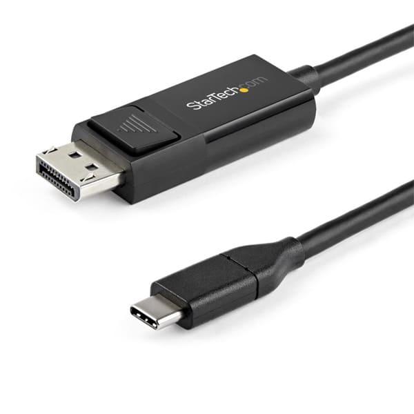 USB-C-DisplayPort 1.2ケーブル StarTech 2m 4K60Hz 双方向対応...
