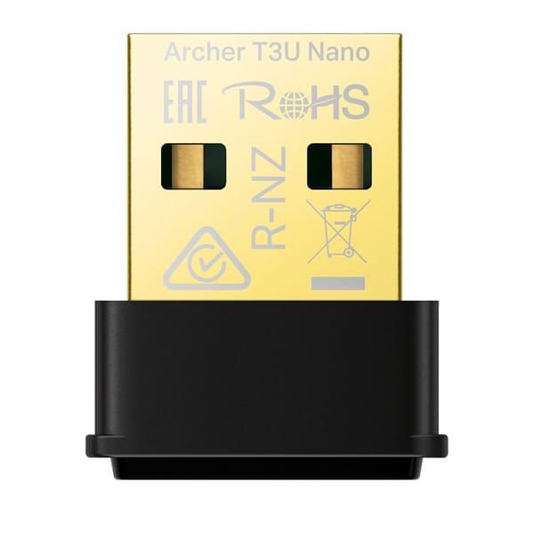 TP-LINK AC1300 MU-MIMO対応 ナノUSB Wi-Fi子機 Archer T3U ...