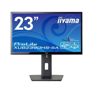 iiyama 液晶ディスプレイ 23型/1920×1080/D-SUB、DVI、HDMI/ブラック/スピーカー：あり/IPSパネル/昇降/回転 XUB2390HS-B5A