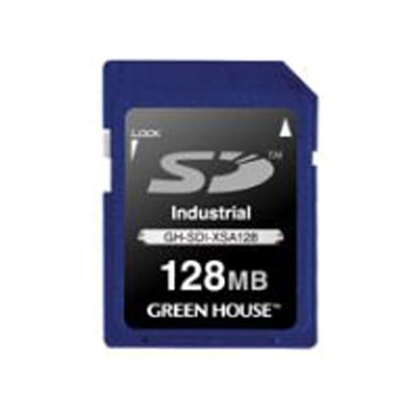 産業用SDカード 128MB グリーンハウス インダストリアル SLC -40〜+85℃ GH-SD...