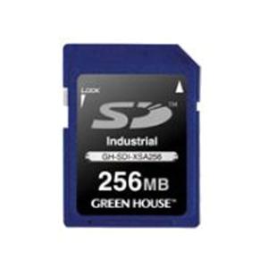 産業用SDカード 256MB グリーンハウス インダストリアル SLC -40〜+85℃ GH-SD...