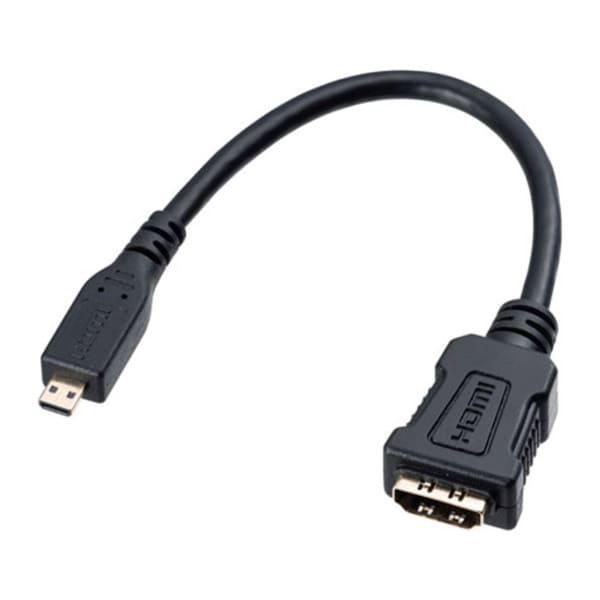 HDMI変換アダプタ(マイクロHDMI)0.1m サンワサプライ AD-HD20MCK