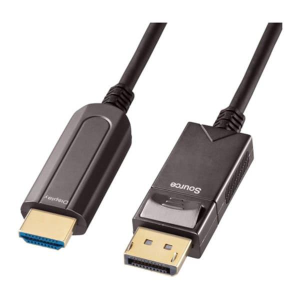 DisplayPort-HDMI変換光ファイバーケーブル サンワサプライ 20m KC-DPHDFB...