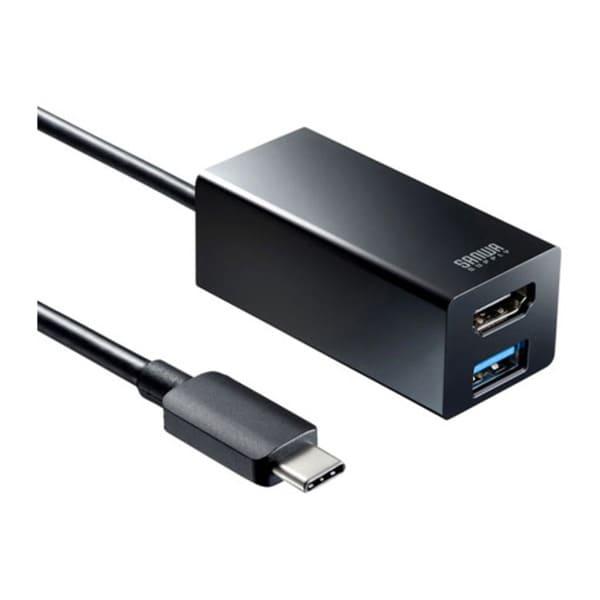 HDMI変換アダプタ USB Type-Cハブ付き サンワサプライ USB-3TCH35BK