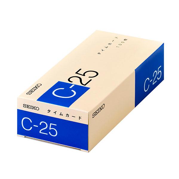 タイムカード SEIKO C25カード 25日締め CA-C25