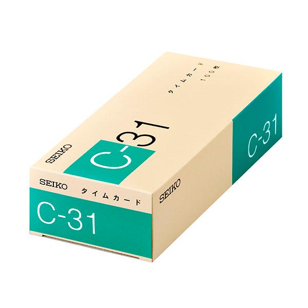 タイムカード SEIKO C31カード 15日/月末締め CA-C31