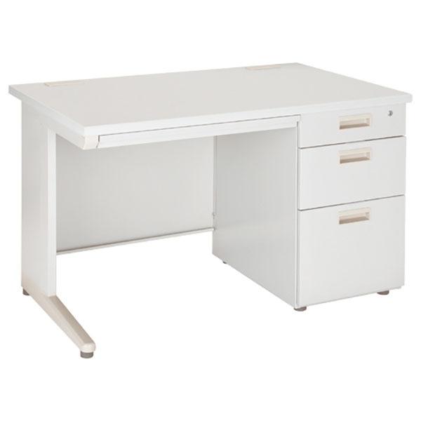 法人限定 オフィスデスク カグクロ 事務用片袖机 W1100 ニューグレー KD-117S