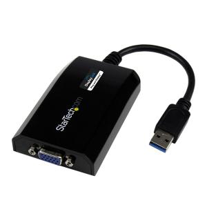 変換アダプタ StarTech Mac/windows対応 USB 3.0-VGA変換 USB 3.0 A(オス)-VGA 高密度D-Sub15ピン (メス) 1920x1200 1080p