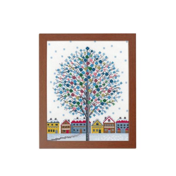 オリムパス オノエ・メグミ 刺しゅうキットシリーズ 木々の彩り ウィンターイルミネーション 7494