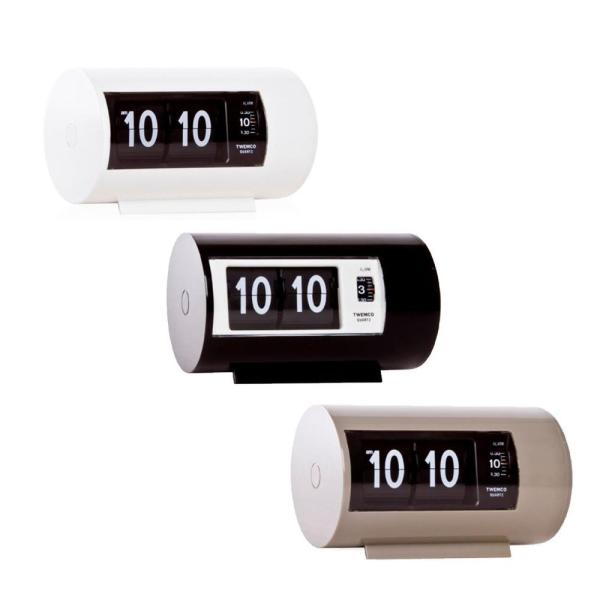 TWEMCO(トゥエンコ) 置き時計 パタパタアラームクロック AP-28　グレー