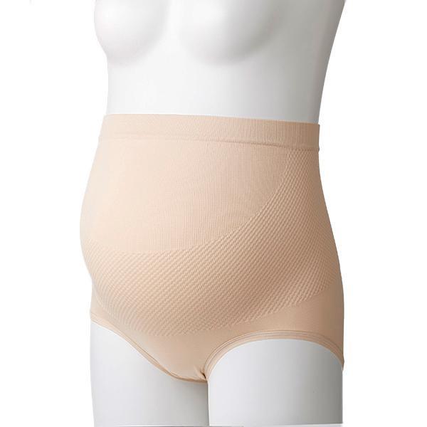 犬印 マタニティ 無縫製パンツ妊婦帯 ベーシュ M HB8414