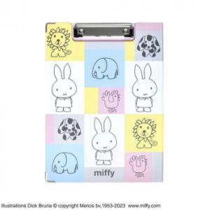 miffy ミッフィー クリップボード (左閉じ) フレンズ ピンク ST-ZMF0056の商品画像