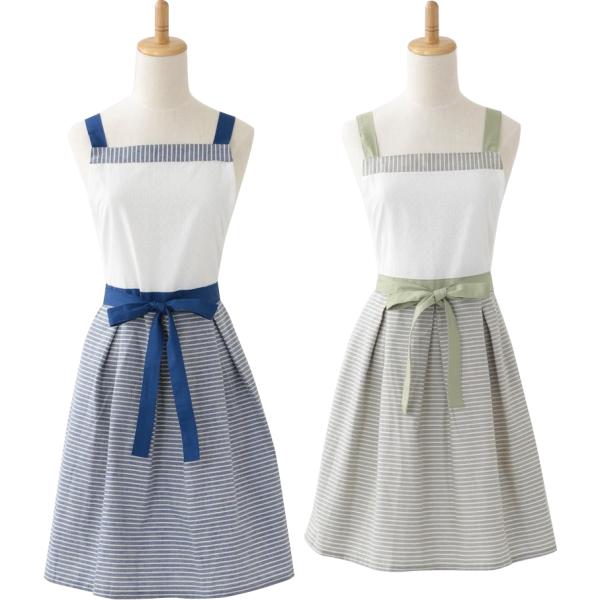 フェミニンシリーズ　プリティエプロン　6059　ブルー・17744