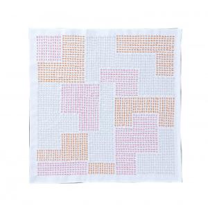 Sashiko Textile lab 花ふきんキット 刺し子キット Block (白) SK454の商品画像