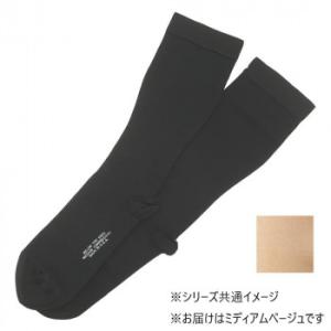 医療用弾性ストッキング　レックスフィット　薄手ハイソックス　爪先あり　中圧　LLサイズ　ミディアムベ...