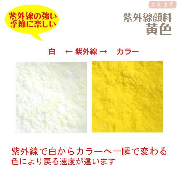 紫外線顔料　黄色　（レジン着色顔料）　|レジン　変色　カラーチェンジ　紫外線で色が変わる　フォトクロ...