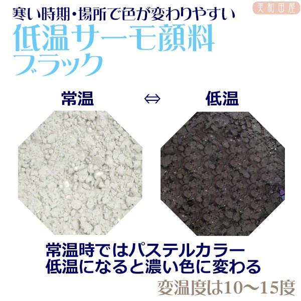 低温サーモ顔料　ブラック（低温で色が変わるレジン着色顔料）|レジン　変色　示温　カラーチェンジ　可逆...
