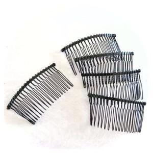 つまみ細工　コーム　8*3.8　20足　黒色　５個　　｜つまみ細工　材料　アクセサリーパーツ　髪飾り　資材　手芸