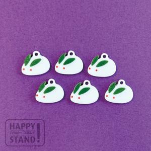 アクリルチャーム　33 雪うさぎ 6 ｜ アクリルパーツ HAPPYSTAND レジン アンブレラマーカー 手芸