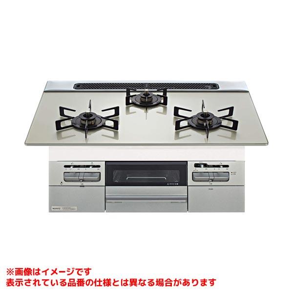 【N3WV7RWTP2SI】 ノーリツ ビルトインコンロ ファミ 75cm ムーンシルバーガラストッ...