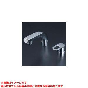 KVK 【KM8001TFEC】 洗面用シングルレバー式シャワー付混合栓（eレバー