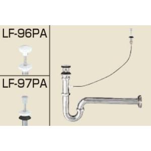 【LF-96PA】 リクシル 洗面器・手洗器用セット金具 排水金具 プッシュワンウェイ式排水金具（呼び径32mm） プッシュワンウェイ式　壁排水Pトラップ яз∀