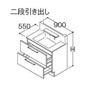 Toto 洗面化粧台 オクターブ Ldsfa090bc A N S 1 1面鏡ベーシックled 幅900mm 幅900mm ハイクラス Toto Lmfa090a1gec1g Ldsfa090bcans1 High アールホームマート 洗面化粧台 Lmfa090a1gec1g 2段引き出し Yab 店