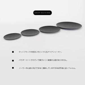 ブラックアイアンソーサー薄タイプパウダースチー...の詳細画像1