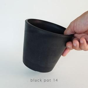 黒プラ鉢 ブラックポット 14 サボテン 頑丈...の詳細画像1