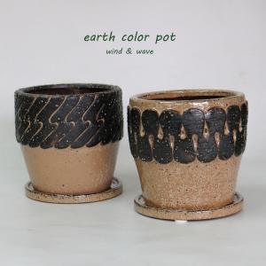 植木鉢 おしゃれ キューブセメントポットS 受皿付 アンティーク