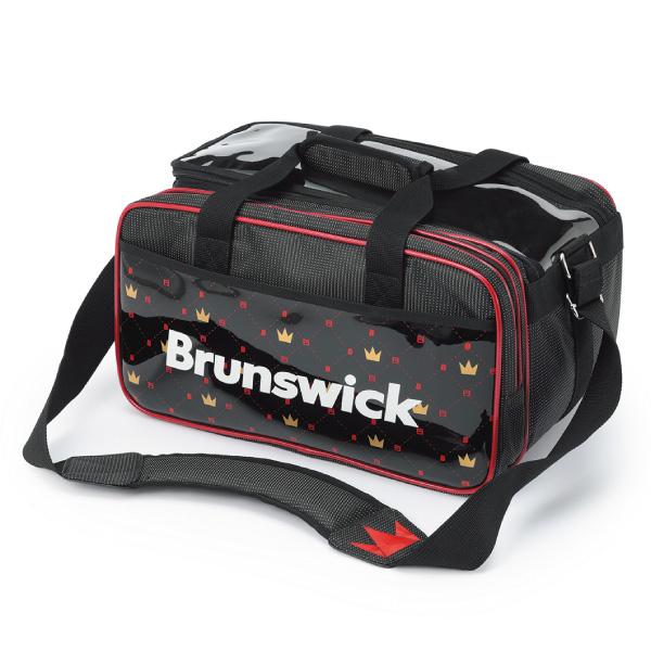 （Brunswick）BB68  ダブルツアーバッグ （ブラック/レッド）　ブランズウィック　ボウリ...
