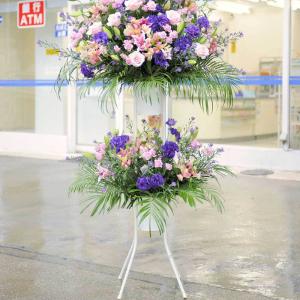 スタンド花 二段2色指定 2万円コース(ピンク...の詳細画像3